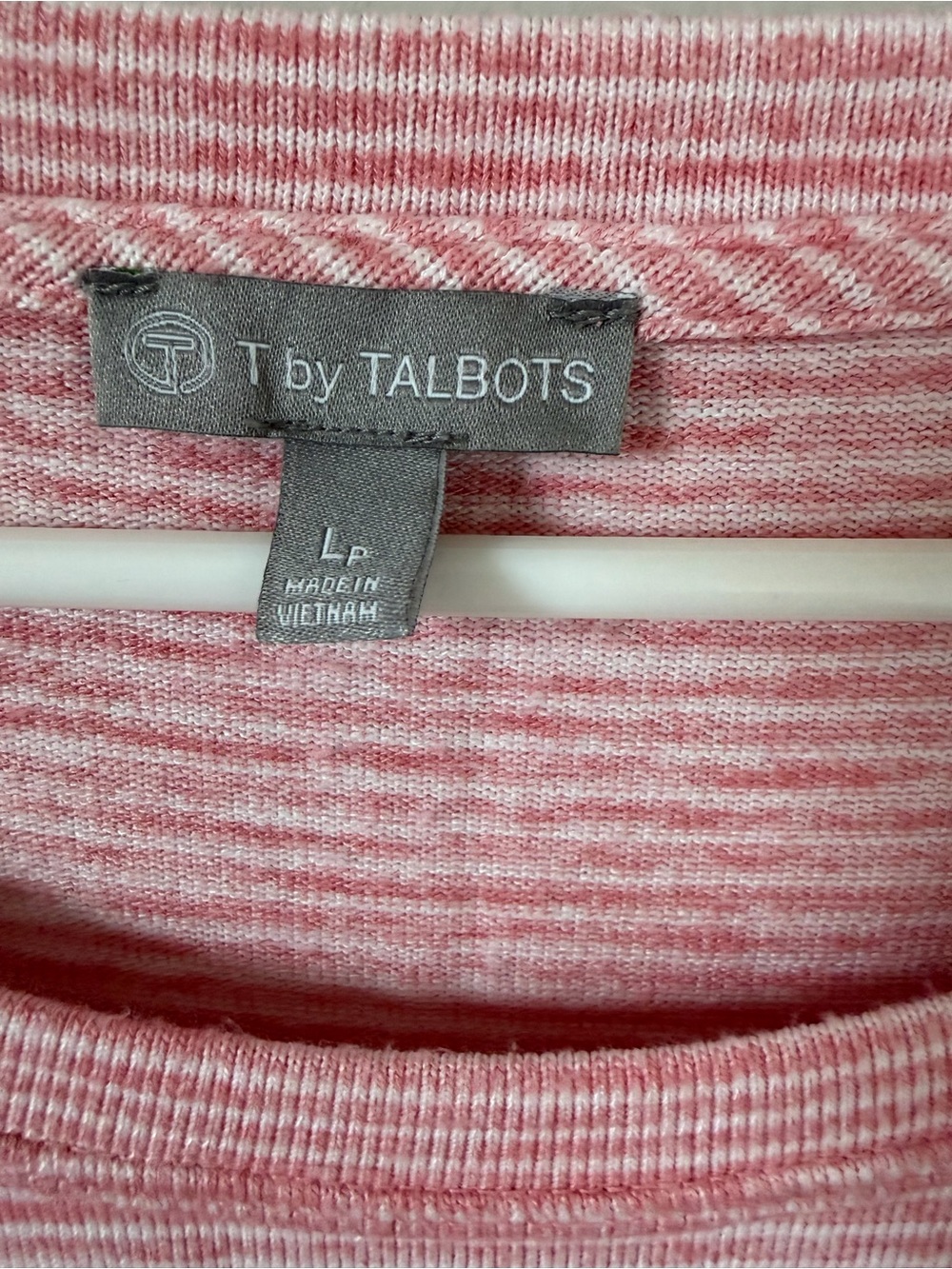 Talbots Pink-White Striped Midi Dress - Picture 2 of 5